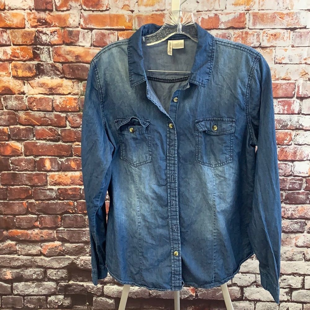 Denim Button Down - image 1